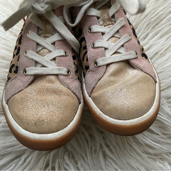*SOLD* Mini Boden Novelty High Tops Leopard Kitty Ears Size 3 - Picture 5 of 14